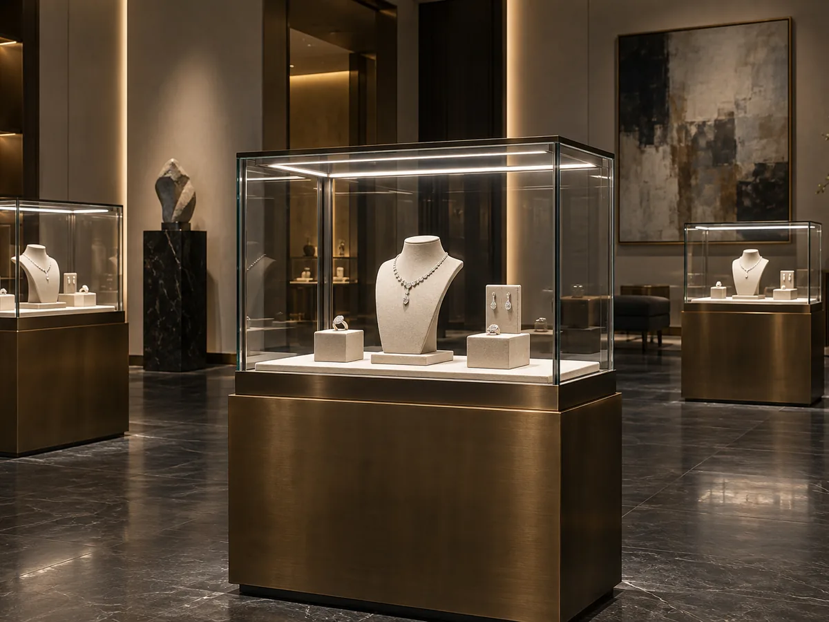 Luxury retail lighting scene