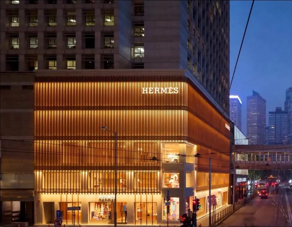 Luxury flagship façade, Hong Kong