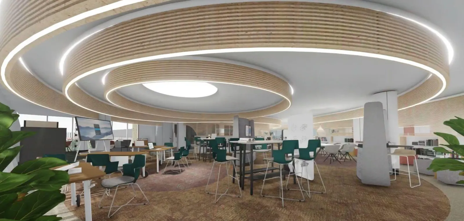 Workplace ceiling rings, Singapore